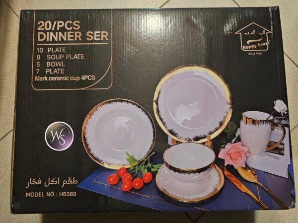 Service à table 20pieces en Porcelaine