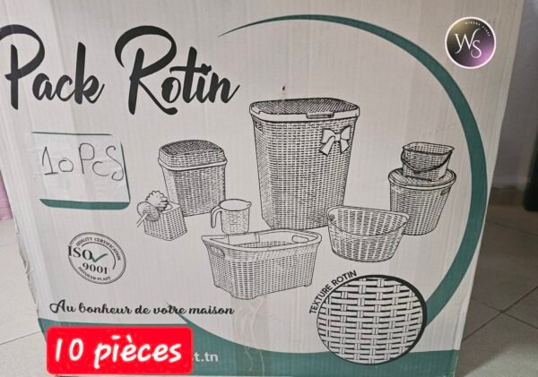 Pack Rotin 10 pièces  Grège – Image 2