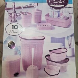 Kit Crochet 10 Pièces Rose