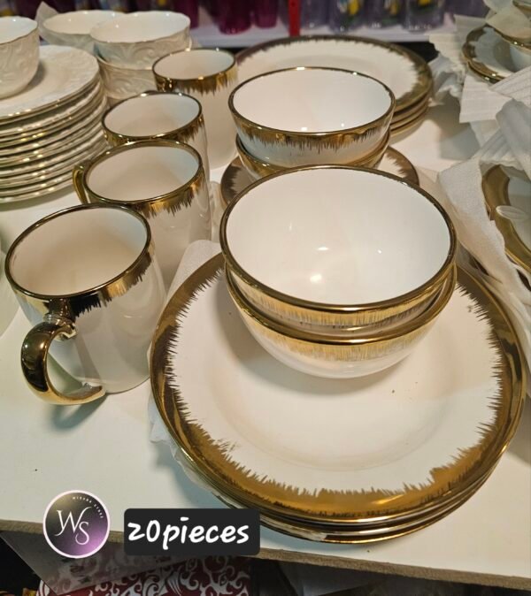 Service à table 20pieces en Porcelaine – Image 2