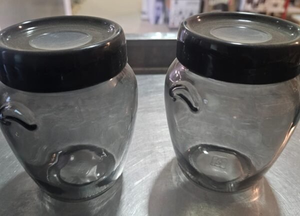 Pot de perles en cristal noir 580ml – Image 3